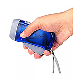Ручний ліхтарик Hand-Pressing Flash Light Синій, фото 4