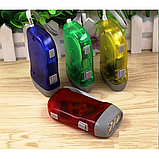 Ручний ліхтарик Hand-Pressing Flash Light Синій, фото 5