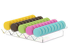 Підставка ACRY для макарун на 5 доріжок 295х60х270 мм горизонтальна