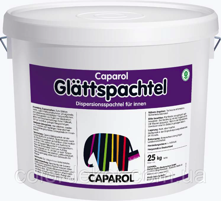 Акрилова фінішна шпаклівка CAPAROL Glättspachtel 25 кг