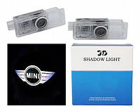 Проекция логотипа MINI (Мини) Cooper One S подсветка дверей проектор R и F - серии