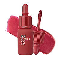 Матовый тинт PERIPERA INK THE VELVET  #020 CLASSY PLUM ROSE для губ 4 г