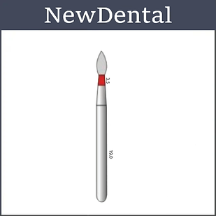 Бор FO-30F(D=018мм.) конусоподібний 10 шт Denco