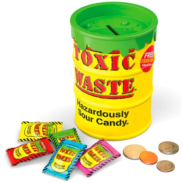 Кислі цукерки Toxic Waste Giant Candy Money Bank - 168g