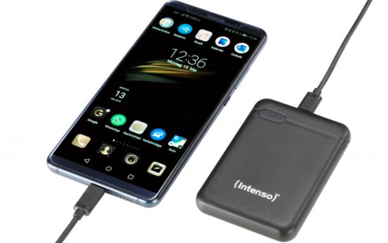 Зовнішній акумулятор (Powerbank) Intenso 5000 m/Ah black