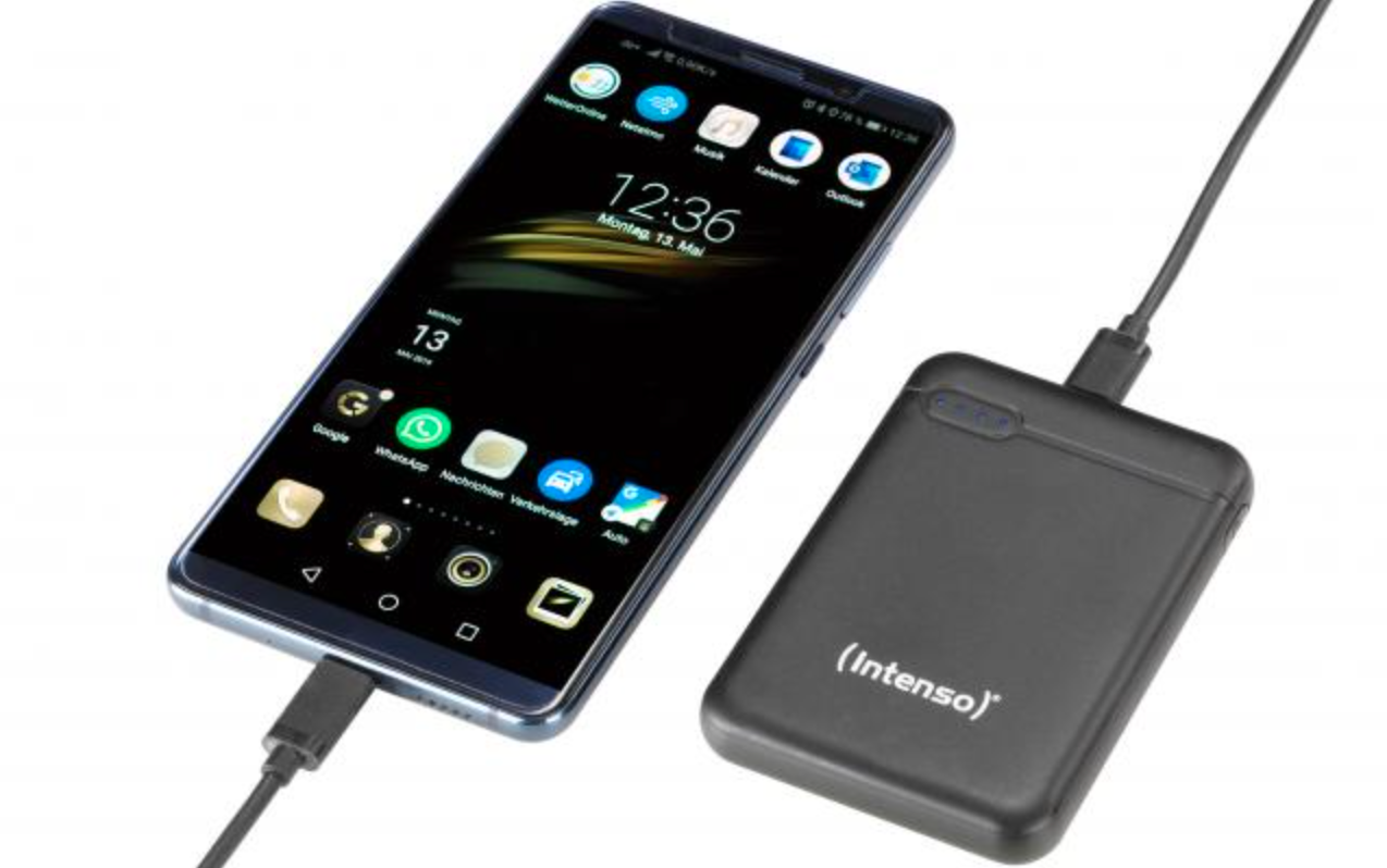 Зовнішній акумулятор (Powerbank) Intenso  5000 m/Ah black