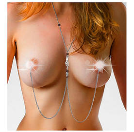 Прикраса для сосків Art of Sex - Nipple Clamps Arrow, колір гранатовий