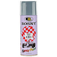 Акриловая краска спрей серебристая Bosny 36 RAL 9006 Spray Paint 400мл