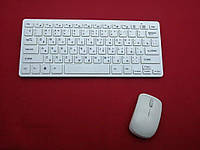 Качественный набор девайсов для ПК iMICE K-03 Белый, Беспроводные клавиатура и мышка,Bluetooth мини-клавиатура