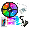 Комплект світлодіодної стрічки 3528 RGB в силіконі 5 м з пультом, фото 6