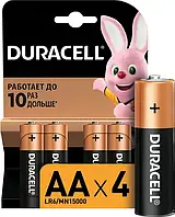 Батарейки Duracell Simply AA LR06 MN1500 набор 4 шт.