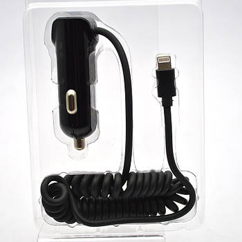 АЗП Tornado TD-11 with Lightning cable 1USB 2.4A Black