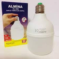 Аккумуляторная аварийная светодиодная LED лампа ALMINA DL-020 20w, Цоколь лампа