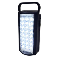Ручной переносной фонарь на аккумуляторе USB фонарь Fujita DL-2606, 24 LED с павербанком синий