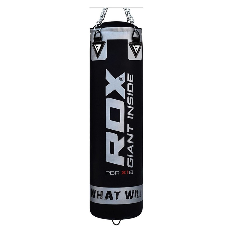 Боксерський мішок RDX Leather Black 1.4 м, 45-55 кг - фото 1 - id-p1345920902