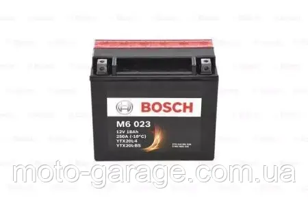 Акумулятор BOSCH 0 092 M60 230 12V 18AH 250A, 518 901 026, M6 023, YTX20L-4; YTX20L-BS