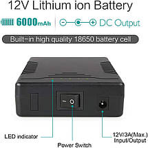 Літій-іонна акумуляторна батарея. powerbank 12v/5v TalentCell 6000, Amazon, Німеччина, фото 2