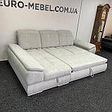 Розкладний диван в тканині, кутовий диван, фото 5