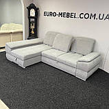 Розкладний диван в тканині, кутовий диван, фото 6