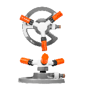 Зрошувач обертовий 3-х ріжковий,  ( WL-Z16) помар..