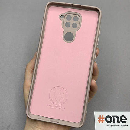 Чохол для Xiaomi Redmi Note 9 матовий з мікрофіброю накладка на телефон сяомі редмі нот 9 бежевий CFA, фото 3