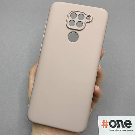Чохол для Xiaomi Redmi Note 9 матовий з мікрофіброю накладка на телефон сяомі редмі нот 9 бежевий CFA, фото 1