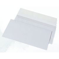 Конверт DL (110х220мм) белый СКЛ с отрывной лентой