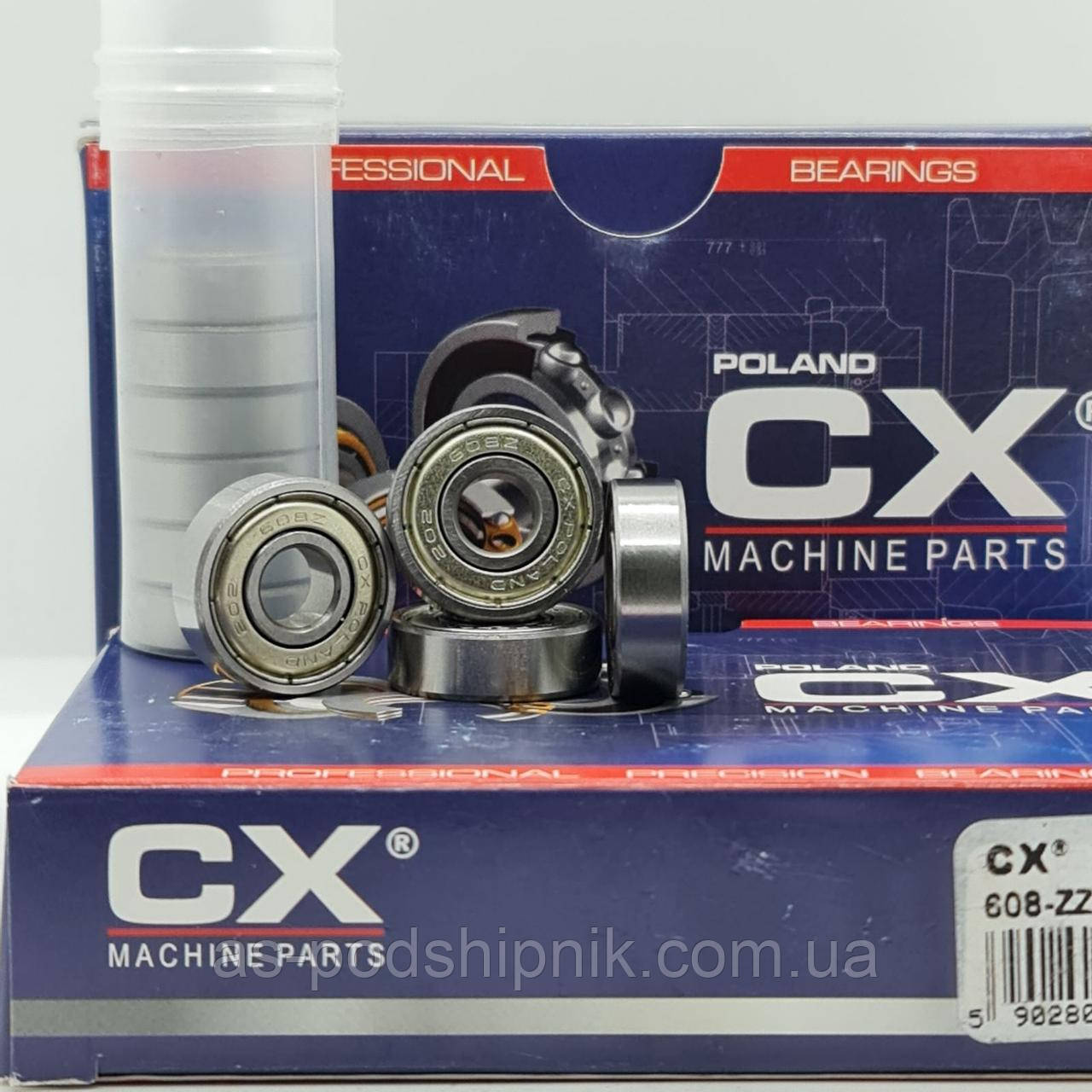 Підшипник 608-ZZ / 80018 (8x22x7) CX POLAND, фото 1