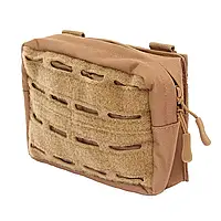 Подсумок утилитарный малый MIL-TEC MOLLE Laser Cut Belt Pouch Dark Coyote 17х5х12 см 13487319