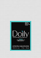 Салфетки в пачке Doily CROSS INFINITY 30х20 см (100 шт/пач) из спанлейса 45 г/м2 сетка