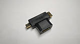 Переходник HDMI to micro HDMI + mini HDMI, фото 3