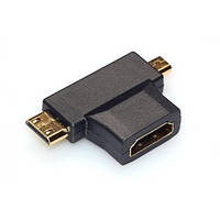 Переходник HDMI to micro HDMI + mini HDMI