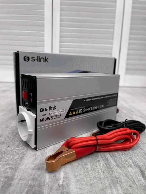 Перетворювач інвертор s-link 600w 12v 24v, фото 1