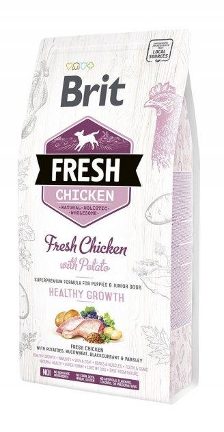 Сухий корм для цуценят Brit Fresh Chicken with Potato Puppy Healthy Growth (курка) 2.5 кг