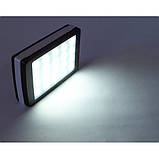 Портативна батарея Smart Power Bank 10000 12000 mAh на сонячній батареї з Led-ліхтариком чорна solar charger, фото 4