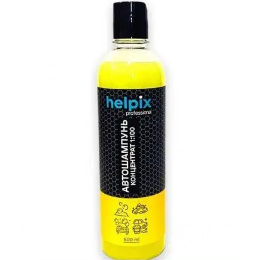 Автошампунь для ручного миття концентрат 1:100 Helpix Professional, 0,5 л