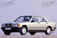 Скло вітрове (лобове) Mercedes W201 C (Седан) (1985-1993), SafeGlass, Вітрове зелененя. смугаста блакитна. (под 1