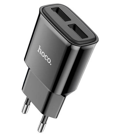 Зарядний пристрій (зарядка) для телефону Hoco C88A Star 2хUSB 2.4 А Чорний (C88AB), фото 1