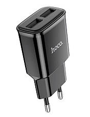 Зарядний пристрій (зарядка) для телефону Hoco C88A Star 2хUSB 2.4 А Чорний (C88AB), фото 3