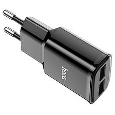 Зарядний пристрій (зарядка) для телефону Hoco C88A Star 2хUSB 2.4 А Чорний (C88AB), фото 4