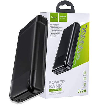 УМБ Power Bank (зовнішній акумулятор) Hoco J72A 20000 мАг Easy Travel Чорний (J72A), фото 1