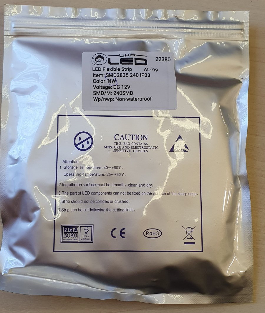 Led стрічка PREMIUM NW 240SMD 4500K 2835 240д/м IP33 NW 201 res