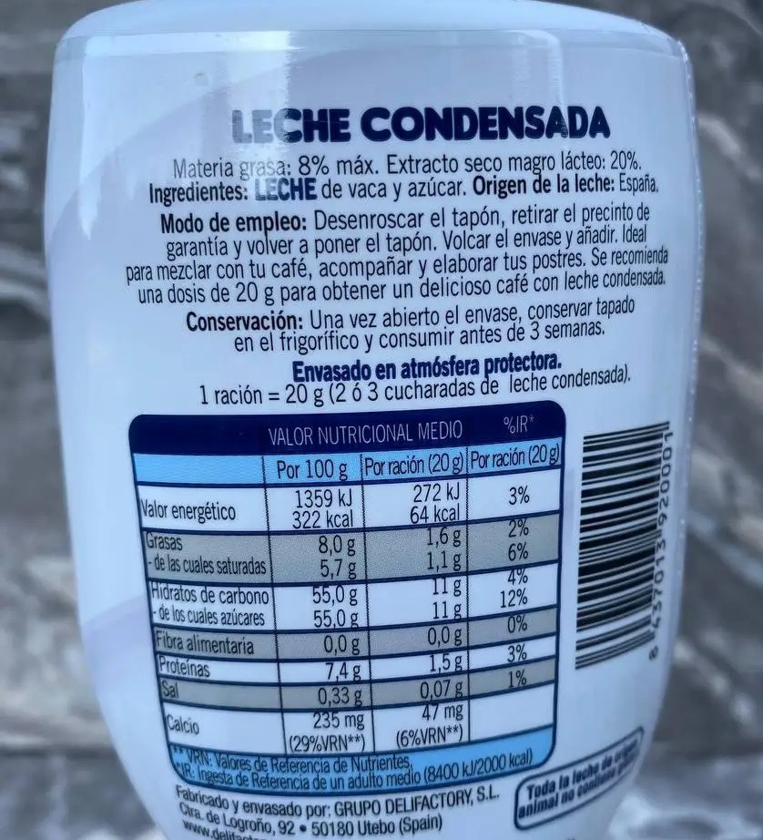Сгущенное Молоко Цельное Benestare Leche Condensada Entera 450 г Испания - фото 5 - id-p1724088985