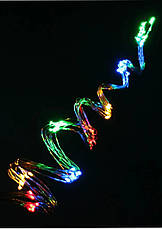 Гірлянда Кінський хвіст mini 3 метри, 10 ниток, різнокольорова, 220В, фото 3