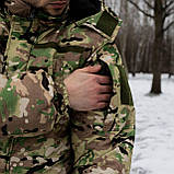 Бушлат військовий Grifon Tropik на флісі (Мультикам) посилений ріп стоп, фото 7