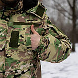 Бушлат військовий Grifon Tropik на флісі (Мультикам) посилений ріп стоп, фото 6