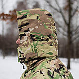 Бушлат військовий Grifon Tropik на флісі (Мультикам) посилений ріп стоп, фото 8