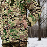 Бушлат військовий Grifon Tropik на флісі (Мультикам) посилений ріп стоп, фото 9