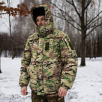 Бушлат військовий Grifon Tropik на флісі (Мультикам) посилений ріп стоп