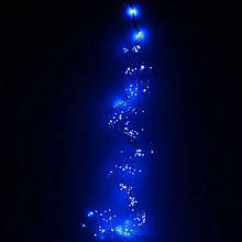 Гірлянда Кінський хвіст mini 2 метри, 10 ниток, синя